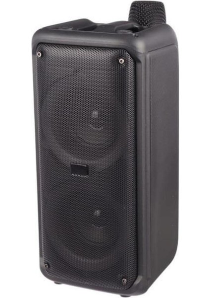 1973 Kablosuz Mikrofonlu Radyo / USB / Hafiza Kartli Rgb Ledli Taşınabilir Bluetooth Hoparlör Parti Speaker fiyatları