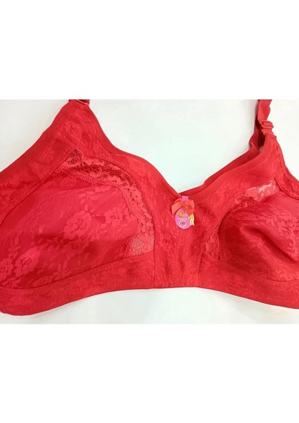 Penye Kumaş , Dantel Detaylı Altı Geniş , Ayarlanabilir Askılı , Battal Boy Toparlayıcı Sütyen