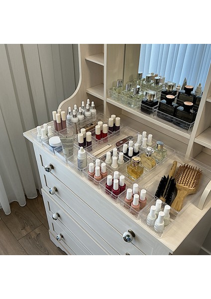 24'lü Set Çekmece Içi Dolap Içi Düzenleyici Organizer Kristal modelleri