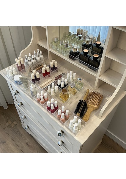 24'lü Set Çekmece Içi Dolap Içi Düzenleyici Organizer Kristal fırsatları