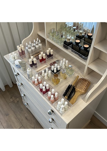 24'lü Set Çekmece Içi Dolap Içi Düzenleyici Organizer Kristal indirimleri