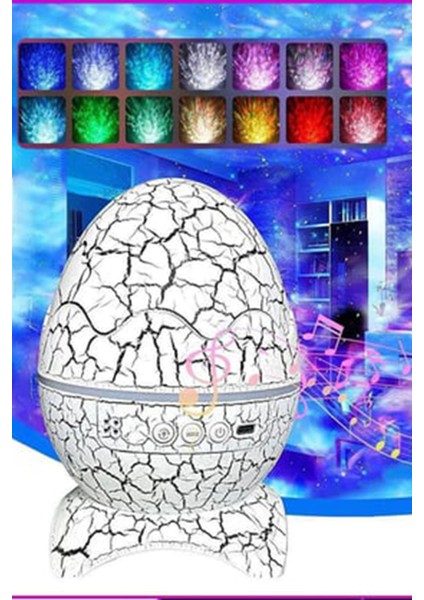 Dekoratif Çatlak Dinozor Yumurtası Ses Hoparlörü ve Gece Lambası fırsatları