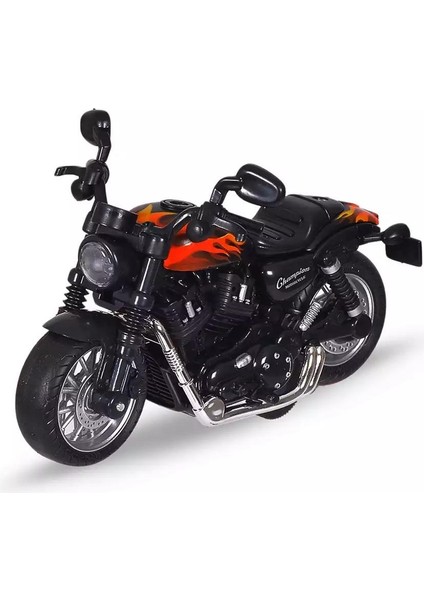 Çek Bırak1:14 Die-Cast Clasic Motosiklet - Alev Desenli fırsatları