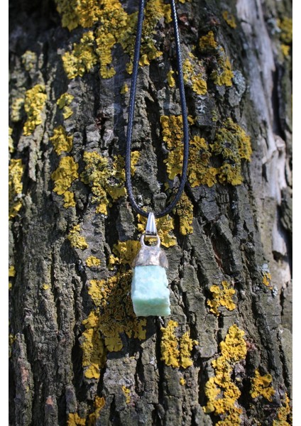 Amazonit Spiritüel Enerji Doğal Taş Kolye