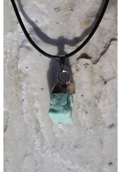 Amazonit Spiritüel Enerji Doğal Taş Kolye fırsatları