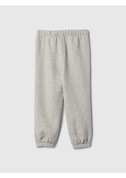 Kız Bebek Gri Gap Logo Kalp Desenli Pull-On Jogger Fleece Eşofman Altı modelleri