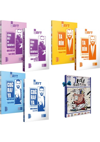 2026 Ayt Türk Dili ve Edebiyatı-Tarih-Coğrafya Video Destekli Ders Notları-Video Çözümlü Soru Bankas