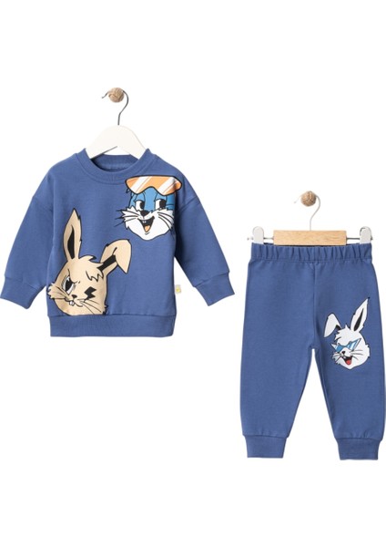 Tavşan Baskılı Ikili Erkek Bebek Takım