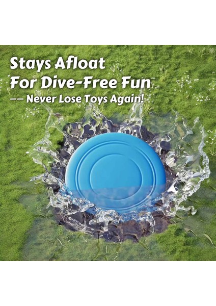 Dayanıklı Silikon Frizbi Köpek Oyuncağı Esnek ve Güvenli Yakalama Oyunu Diski 17.5 cm 1 Adet indirimleri