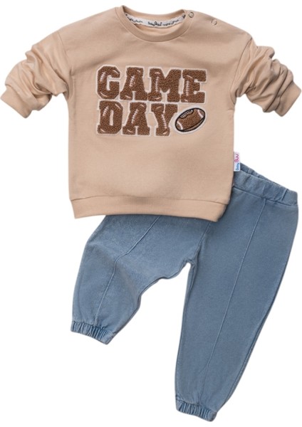 Game Day Nakışlı Erkek Bebek Takım