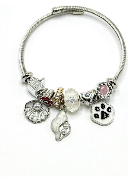 Çelik Charm Bileklik