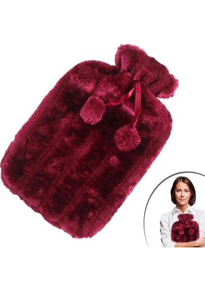 2 Litre Ponponlu Peluş Sıcak Su Torbası 1.sınıf Kauçuk Malzeme (5250) modelleri