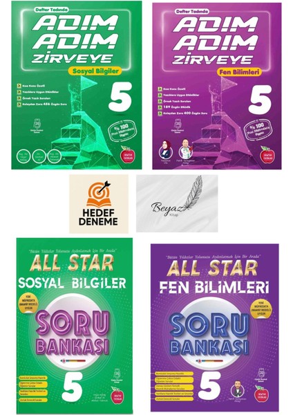 Newton 5.sınıf Adım Adım Sosyal Fen Bilimleri All Star Sosyal Fen Bilimleri Soru Bankası Hedef Deneme