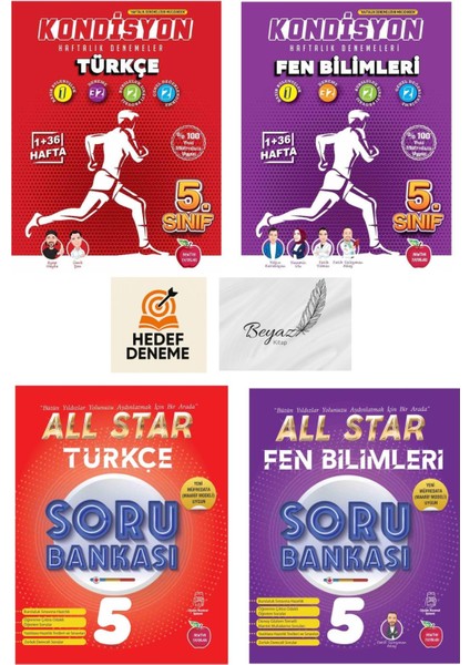 Newton 5.sınıf Kondisyon Türkçe Fen Bilimleri Deneme All Star Türkçe Fen Bilimleri Soru Bankası Hedef Deneme