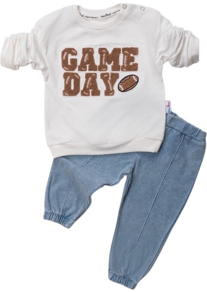 Game Day Nakışlı Erkek Bebek Takım