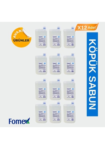 F116 Köpük Sabun 1000 ml Standart 12 Adet