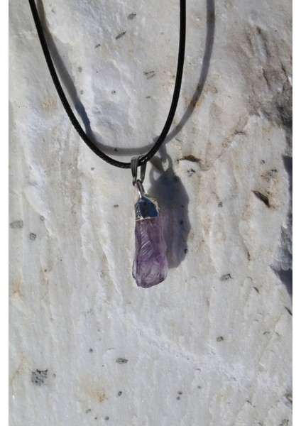 Ametist Doğal Taş Spiritüel Enerji Pagan Kolye modelleri