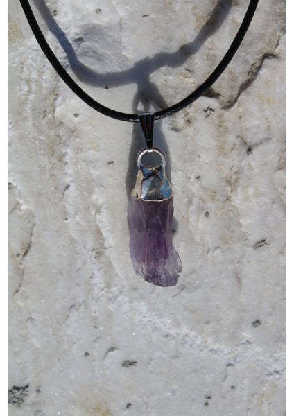 Ametist Doğal Taş Spiritüel Enerji Pagan Kolye fırsatları