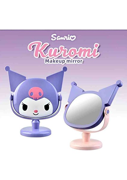 Kuromi Karakter Masaüstü Ayna & Sevimli Tatlı Şirin Dekoratif Hediyelik Güzellik Aynası Özel Tasarım