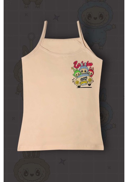 5'li Labubu Baskılı Pamuklu Kız Çocuk Atlet fiyatları