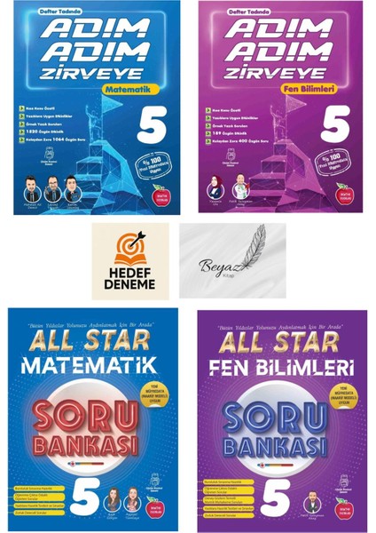 Newton 5.sınıf Adım Adım Matematik Fen All Star Matematik Fen Soru Bankası Hedef Deneme