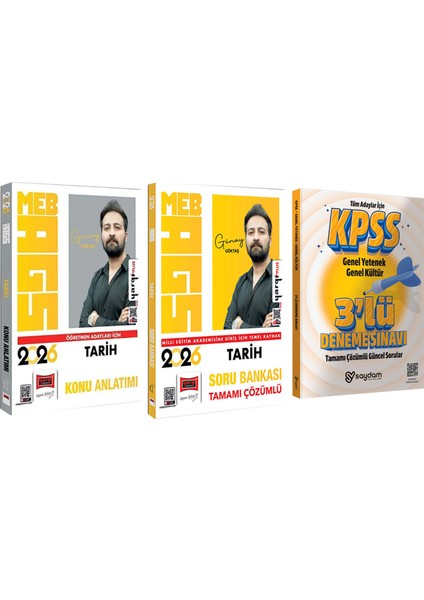 2026 Meb Agstarih Konu Anlatımı-Tamamı Çözümlü Soru Bankası(Günay Göktaş)