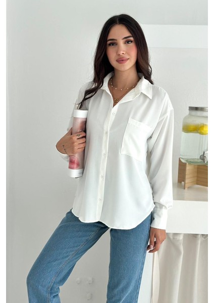 Kadın Oversize Gömlek – Astarsız & Rahat Kesim fırsatları