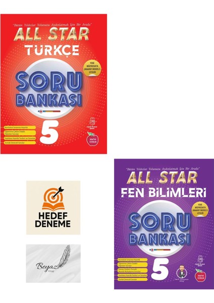 Newton 5.sınıf All Star Türkçe Fen Bilimleri Soru Bankası Hedef Deneme