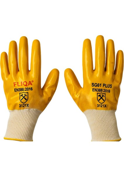SG61 PLUS Tam Nitril Aşınmaya Dayanıklı Mekanik İş Eldiveni 12'li Paket fırsatları