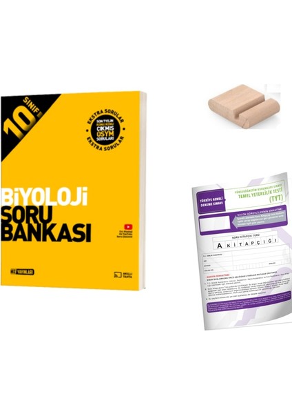 10.sınıf Biyoloji Soru Bankası 2025-2026+DENEME+TELEFON Tutucu