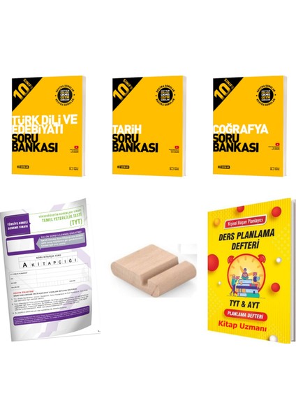 10.sınıf Edebiyat Tarih Coğrafya Soru Bankası 2025-2026+DENEME+PLAN Defteri+Telefon Tutucu