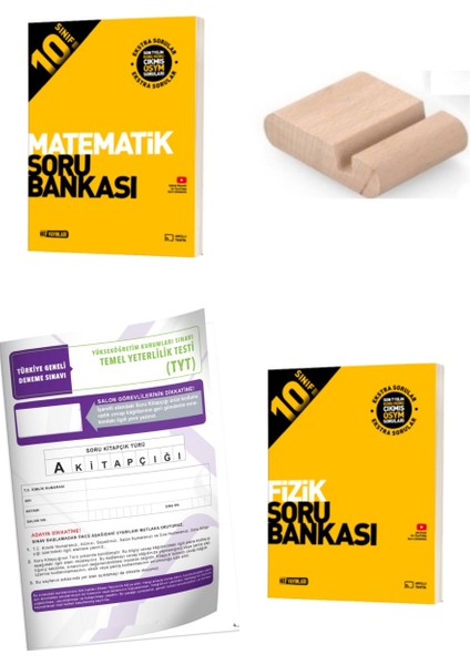 10.sınıf Matematik Fizik Soru Bankası 2025-2026+PLAN Defteri+Deneme+Telefon Tutucu