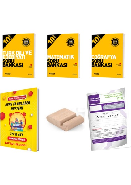 10.sınıf Matematik Edebiyat Coğrafya Soru Bankası 2025-2026+PLAN Defteri+Deneme+Telefon Tutucu