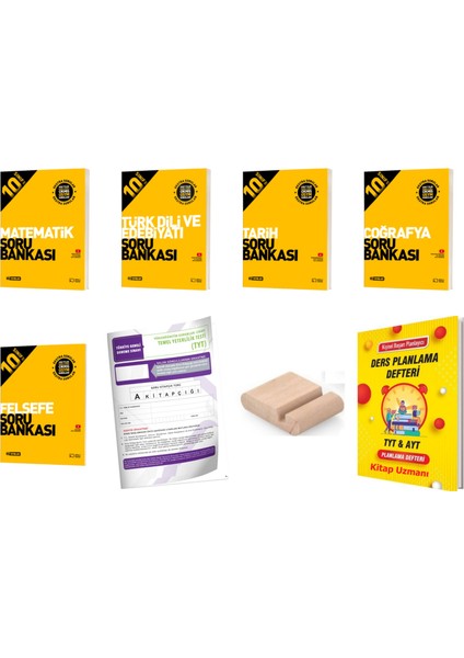 10.sınıf Eşit Ağırlık Soru Bankası Seti 2025-2026+PLAN Defter+Deneme+Telefon Tutucu