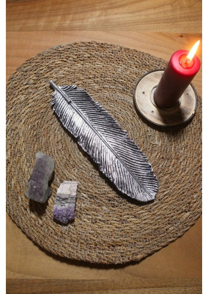 Yaprak Özel Tasarım Çubuk Tütsülük Gri