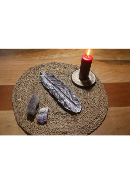 Yaprak Özel Tasarım Çubuk Tütsülük Gri modelleri