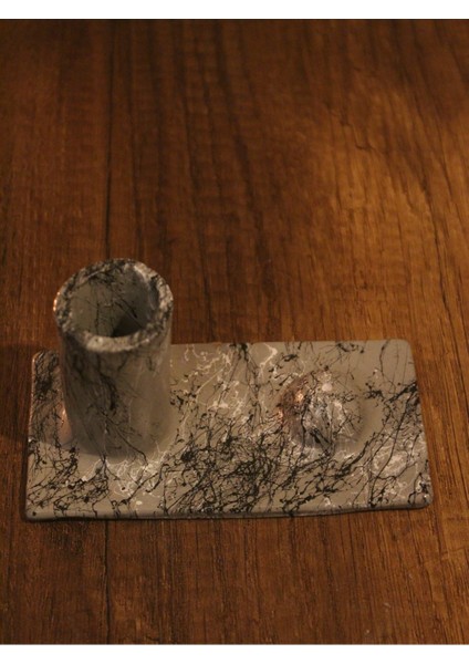 Hazneli Taş Tasarım Çubuk Tütsülük Gri modelleri