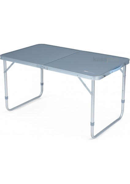 153CAMP0311 Rox Camping Katlanır Açık Gri Kamp Masası 120 cm – Kademeli Ayaklı, Dayanıklı ve Portatif