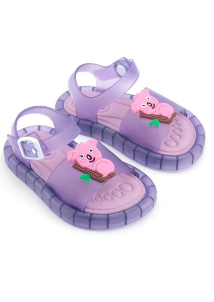 Yazlık Kız Çocuk Suni Deri Işıklı Rahat Taban Bilekten Ayarlanabilir Günlük Sandalet modelleri