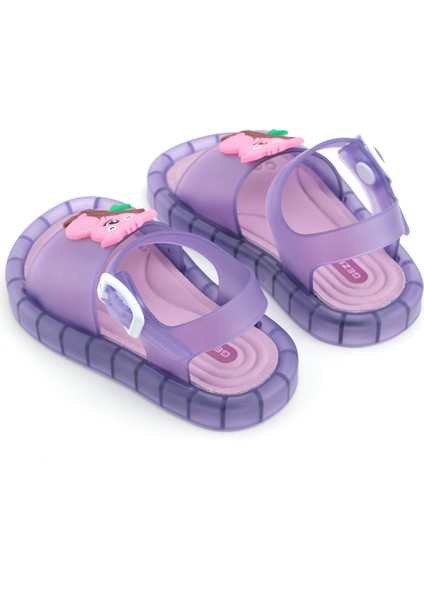 Yazlık Kız Çocuk Suni Deri Işıklı Rahat Taban Bilekten Ayarlanabilir Günlük Sandalet fırsatları