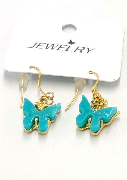 Renkli Figürlü Lüks Küpe