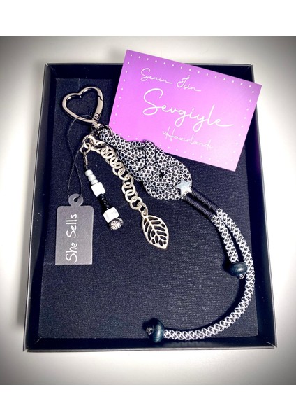 Paracord Örme Kadın Charm – Altın ve Gümüş Kaplama Detaylı, Çanta ve Anahtarlık Aksesuarı