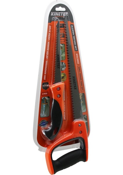 2 Pcs Alçıpan Testere Set Profesyonel 7 Inç- 170MM - 12 Inç- 300MM Çelik Bıçak - Ergonomik Sap (5250)