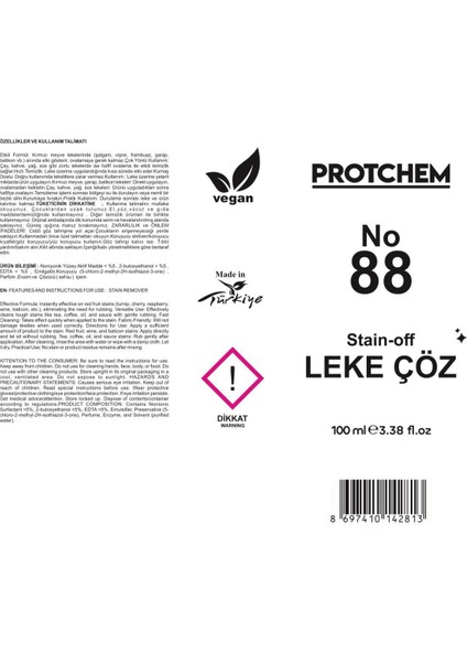 No 88 Stain Off Leke Çöz fırsatları