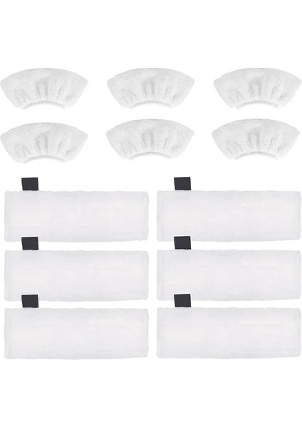 Prolüks Karcher Beyaz Buharlı Temizlik Makinesi Bez Seti Sc2 Sc3 Sc4 Sc5 Uyumlu 12LI Set