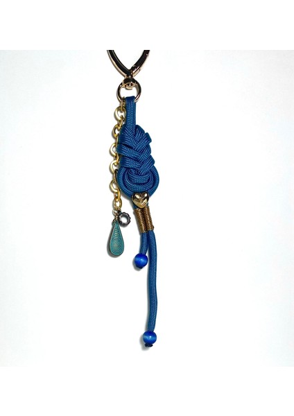 Paracord Örme Kadın Charm – Altın ve Gümüş Kaplama Detaylı, Çanta ve Anahtarlık Aksesuarı fiyatları