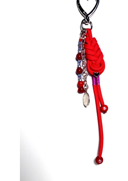 Paracord Örme Kadın Charm – Altın ve Gümüş Kaplama Detaylı, Çanta ve Anahtarlık Aksesuarı fiyatları