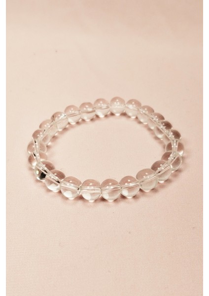 Kuvars Doğal Taş Bileklik Kutulu