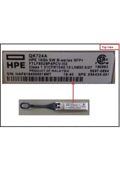 QK724A 16GB Sfp+ Sw Transceiver | Hp B-Series Storage Fiber Channel Modül fiyatları
