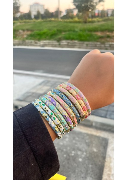 Mineli (Taş Desenli Motifli) Çelik Bileklik Rastgele Gönderim